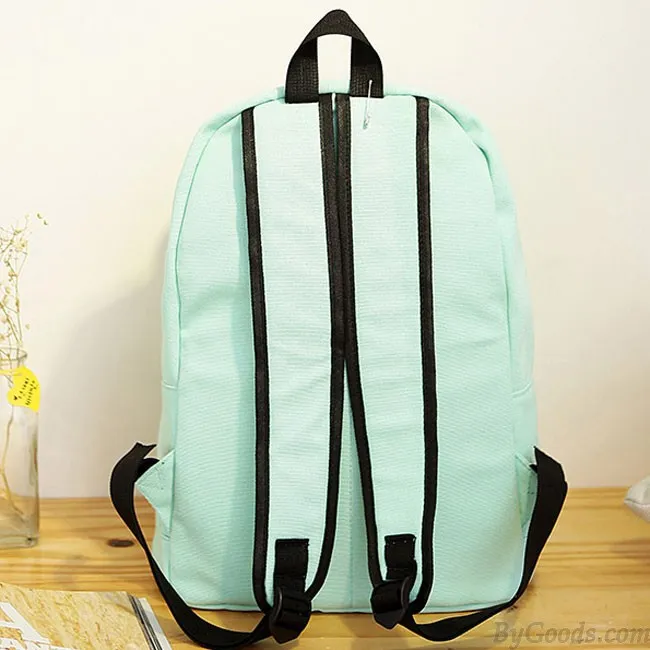 Student Rucksack School Bag Girl Canvas Backpacks