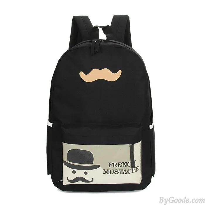 Summer Beard Pattern Travelling Bags School Backpacks 