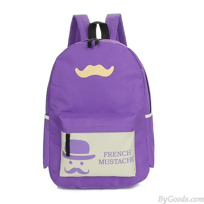 Summer Beard Pattern Travelling Bags School Backpacks 