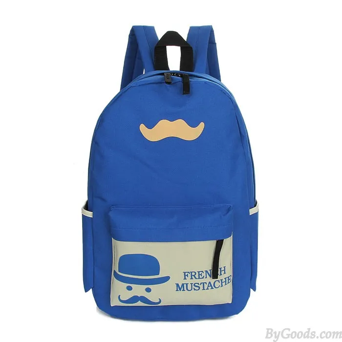 Summer Beard Pattern Travelling Bags School Backpacks 