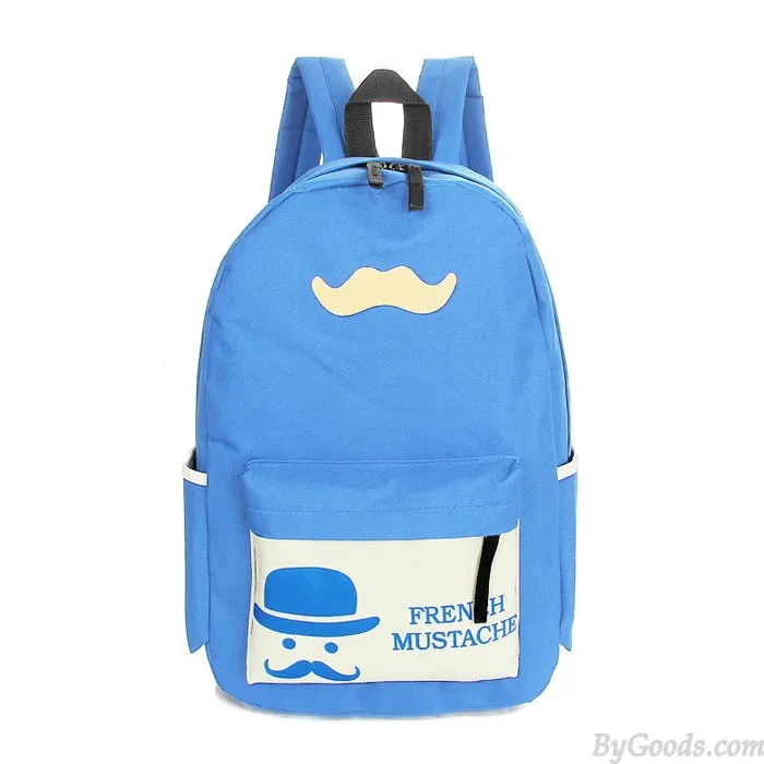 Summer Beard Pattern Travelling Bags School Backpacks 