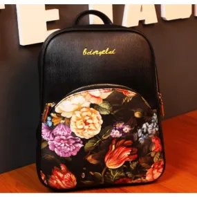 Summer Floral Print Vintage Backpacks.