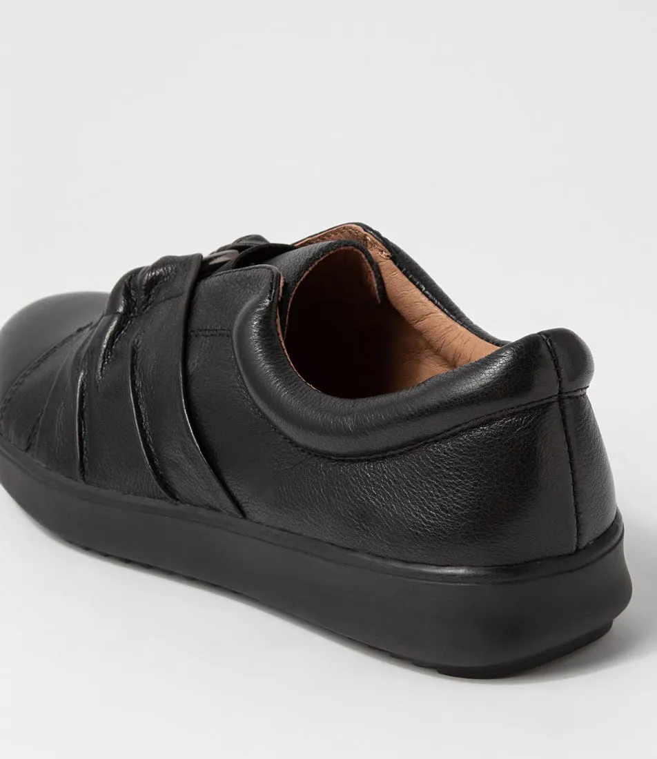 SUPERSOFT Zicci Black Leather Sneakers