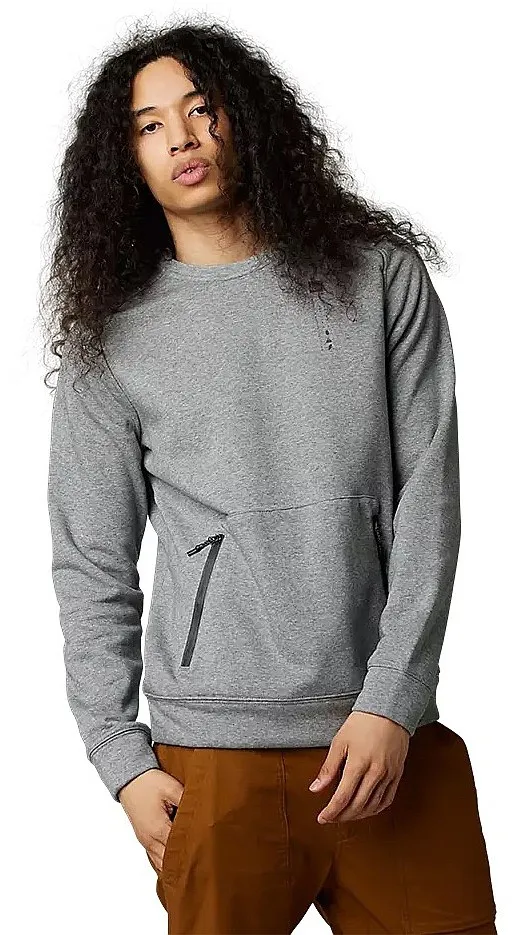 sweatshirt Fox Base Over DWR Crew - Heather Graphite - men´s