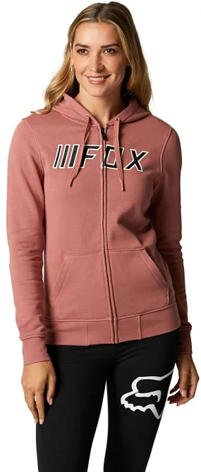 sweatshirt Fox Break Check Zip - Dusty Rose - women´s