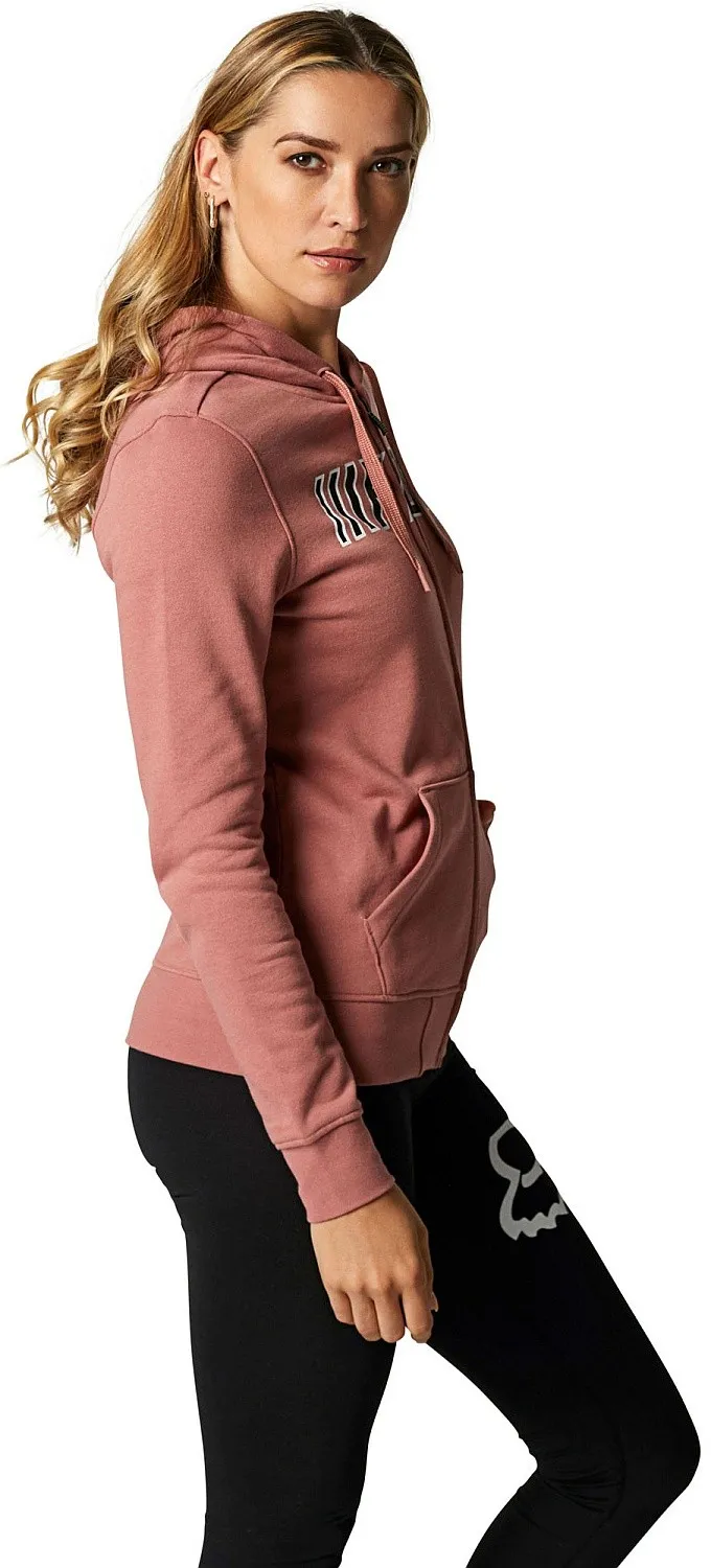 sweatshirt Fox Break Check Zip - Dusty Rose - women´s