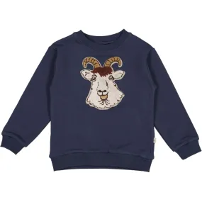 Sweatshirt Goat Terry Badge - sea storm