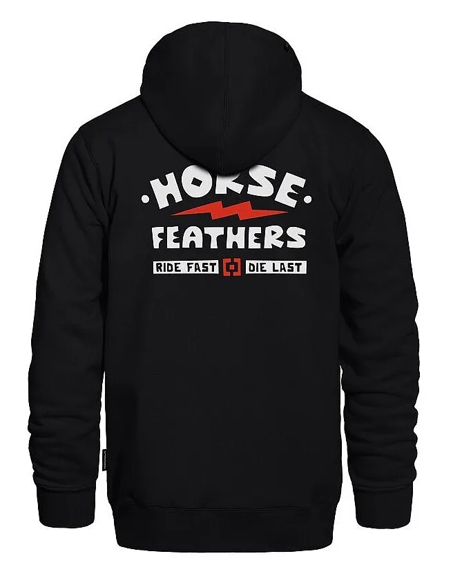 sweatshirt Horsefeathers Ignite Zip - Black - men´s