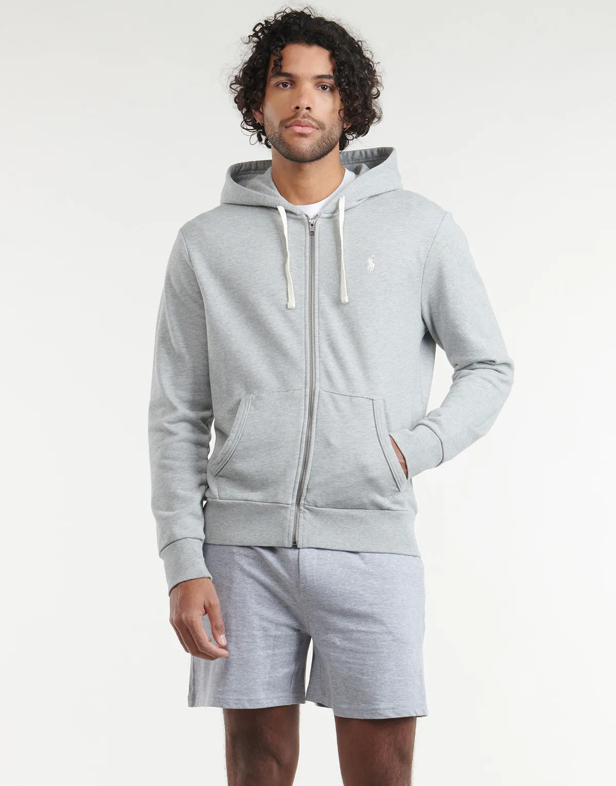 SWEATSHIRT ZIPPE EN MOLETON