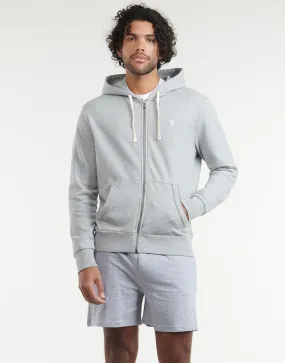 SWEATSHIRT ZIPPE EN MOLETON