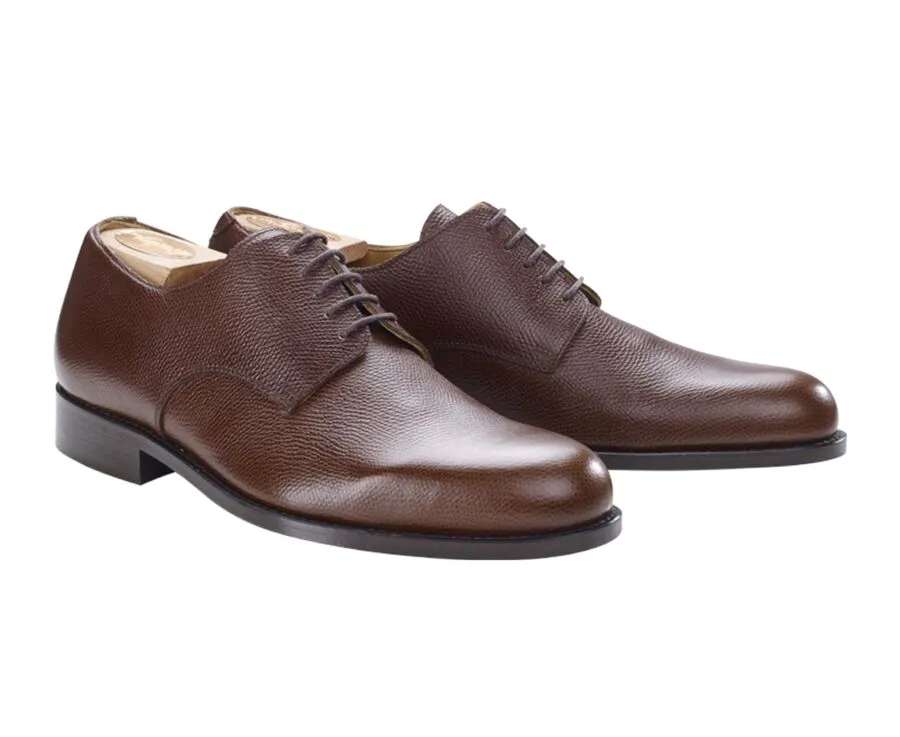 Sweet chestnut grained Derby Shoes - Leather outsole - DOVER