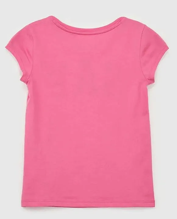 T-Shirt GAP V-Frch Logo - Happy Pink - girl´s