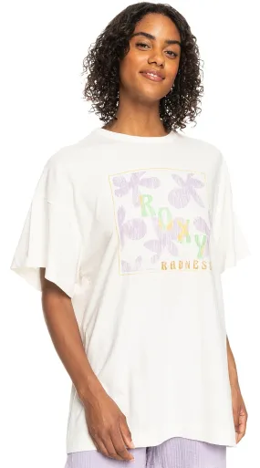 T-Shirt Roxy Sweet Flowers - WBK0/Snow White - women´s