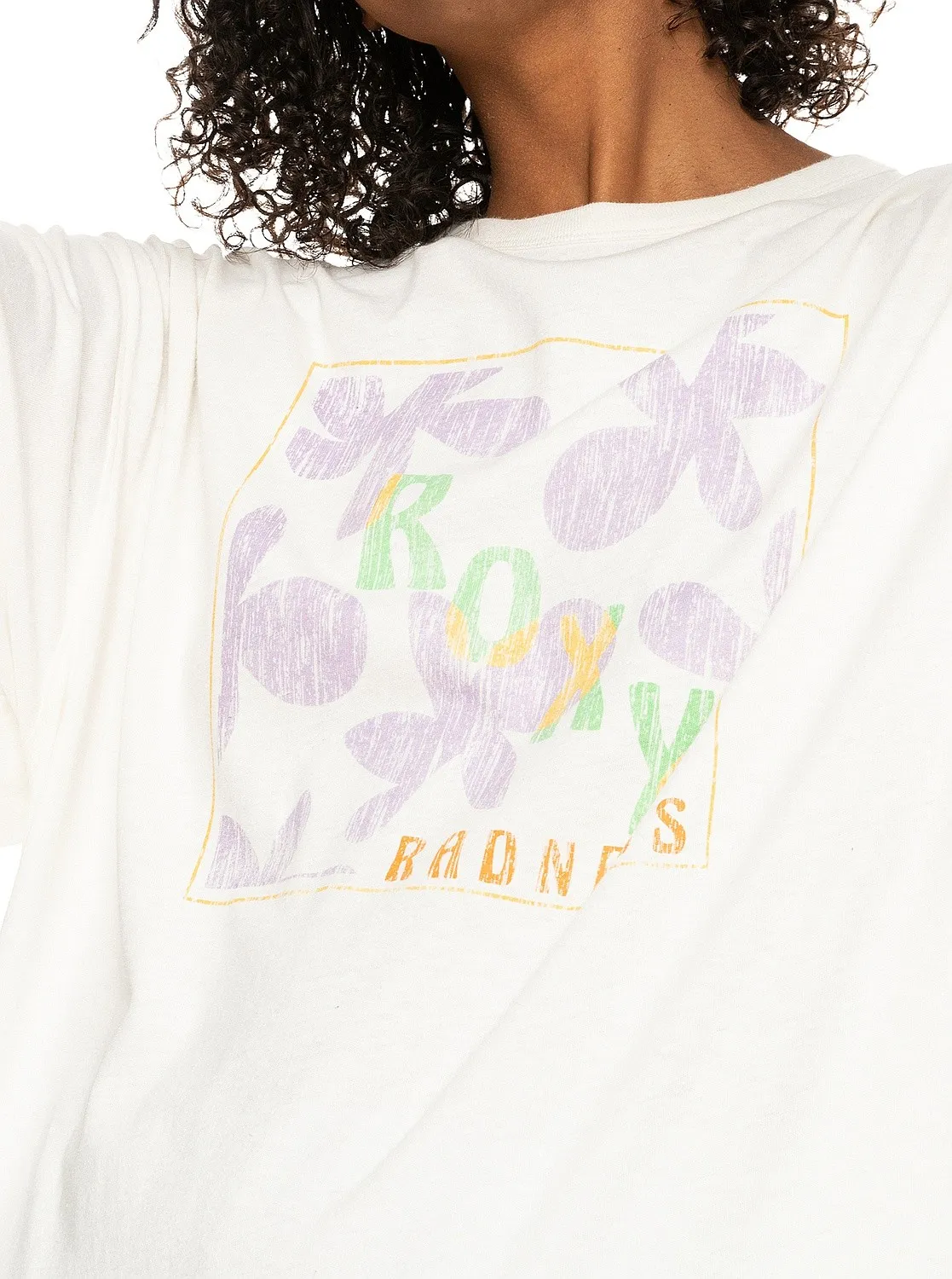 T-Shirt Roxy Sweet Flowers - WBK0/Snow White - women´s