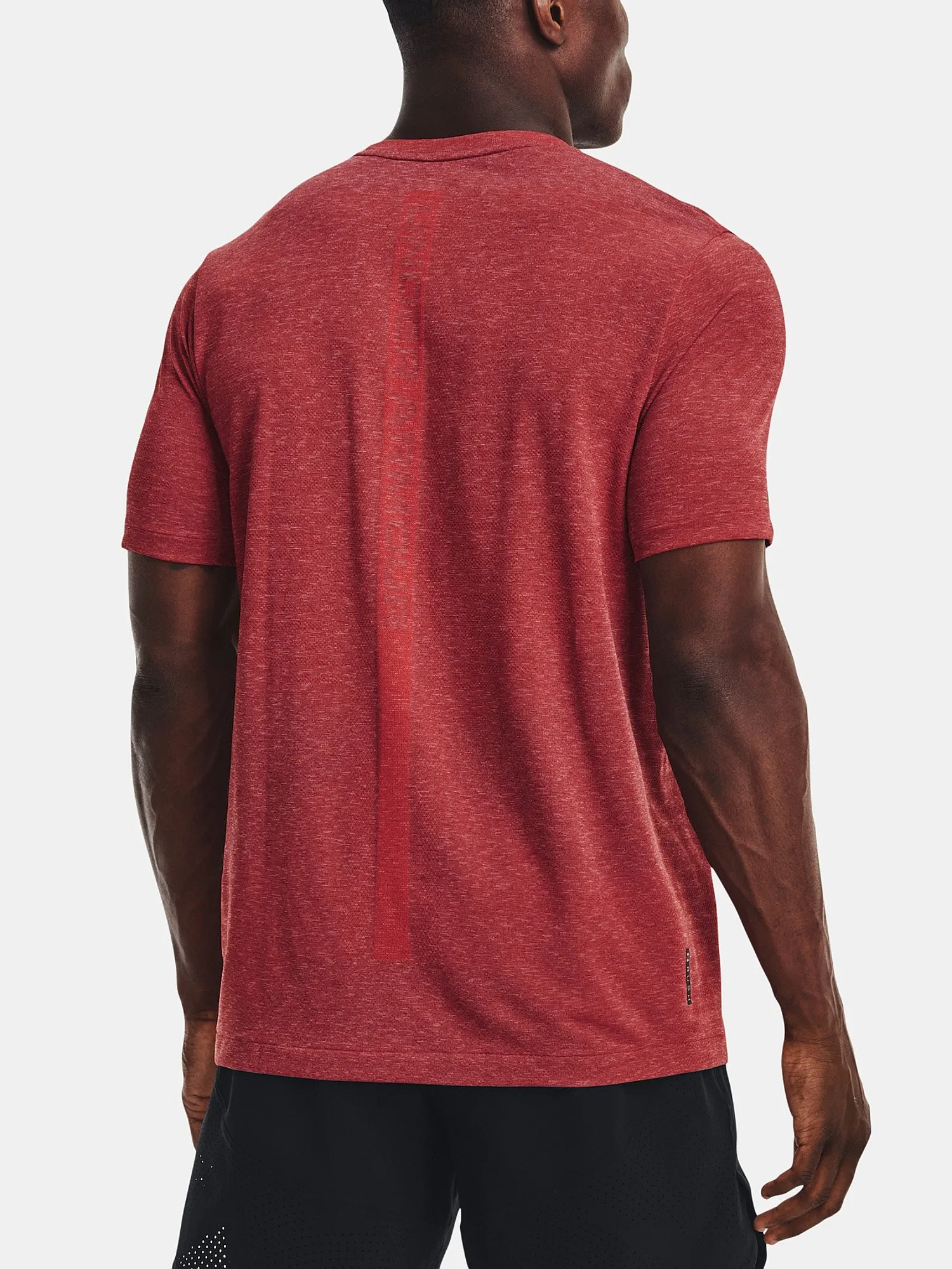 T-Shirt Under Armour Rush Seamless GeoSport - Radio Red - men´s