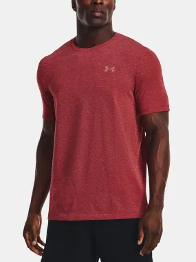 T-Shirt Under Armour Rush Seamless GeoSport - Radio Red - men´s