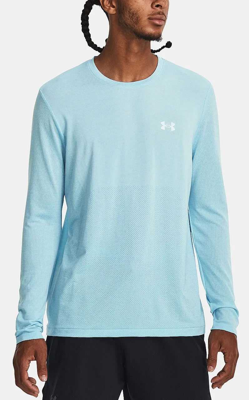 T-Shirt Under Armour Seamless Stride LS - Blizzard/Reflective - men´s