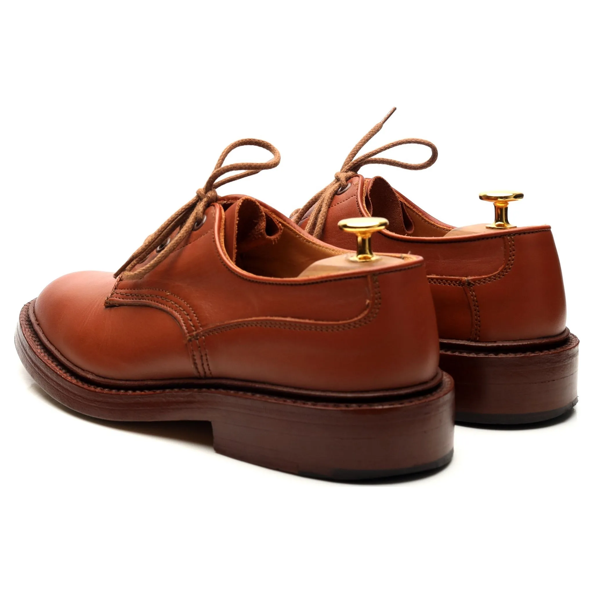 Tan Brown Leather Derby UK 6