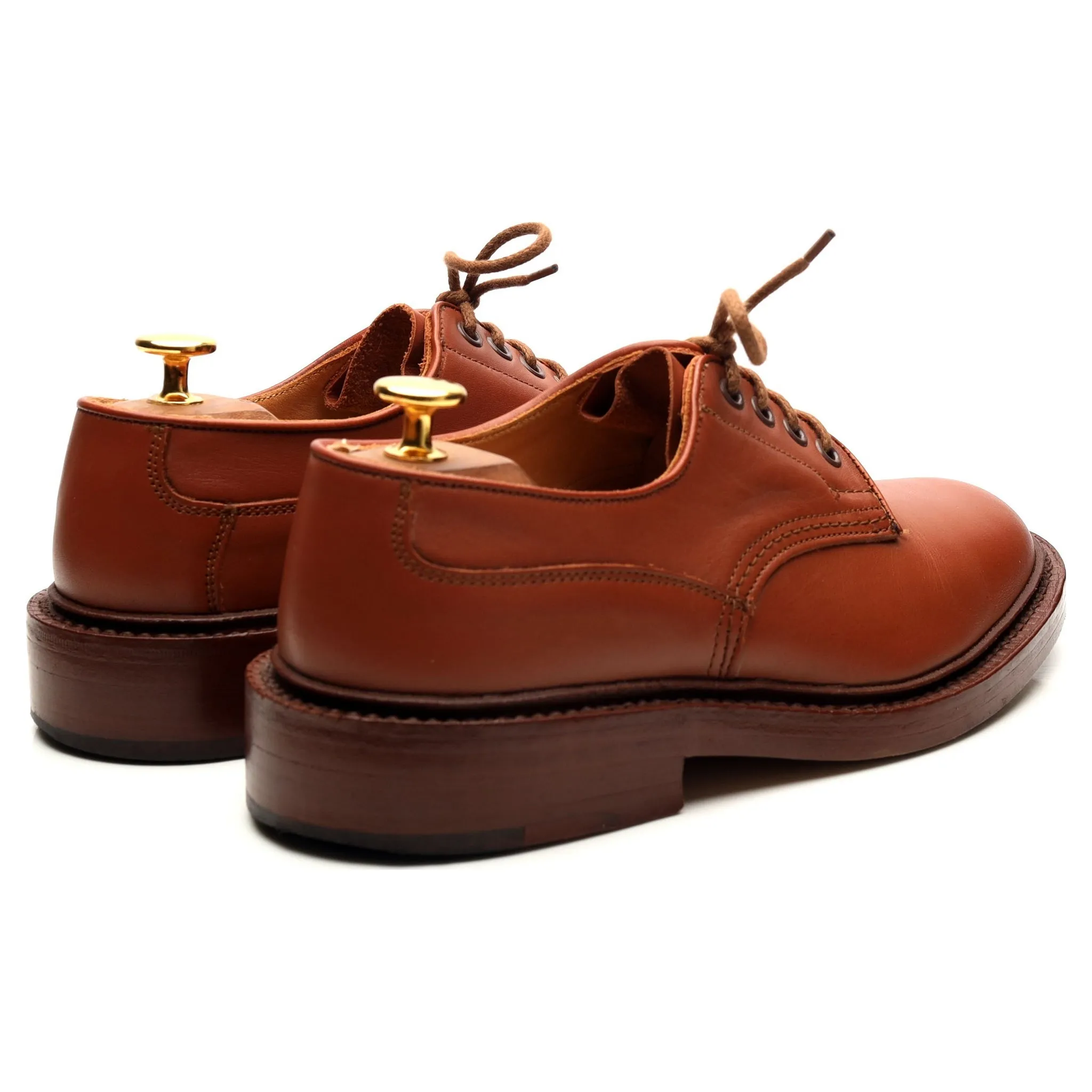 Tan Brown Leather Derby UK 6