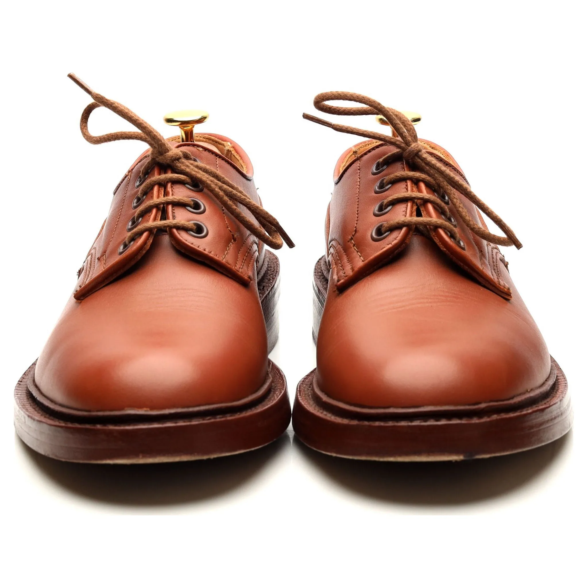 Tan Brown Leather Derby UK 6