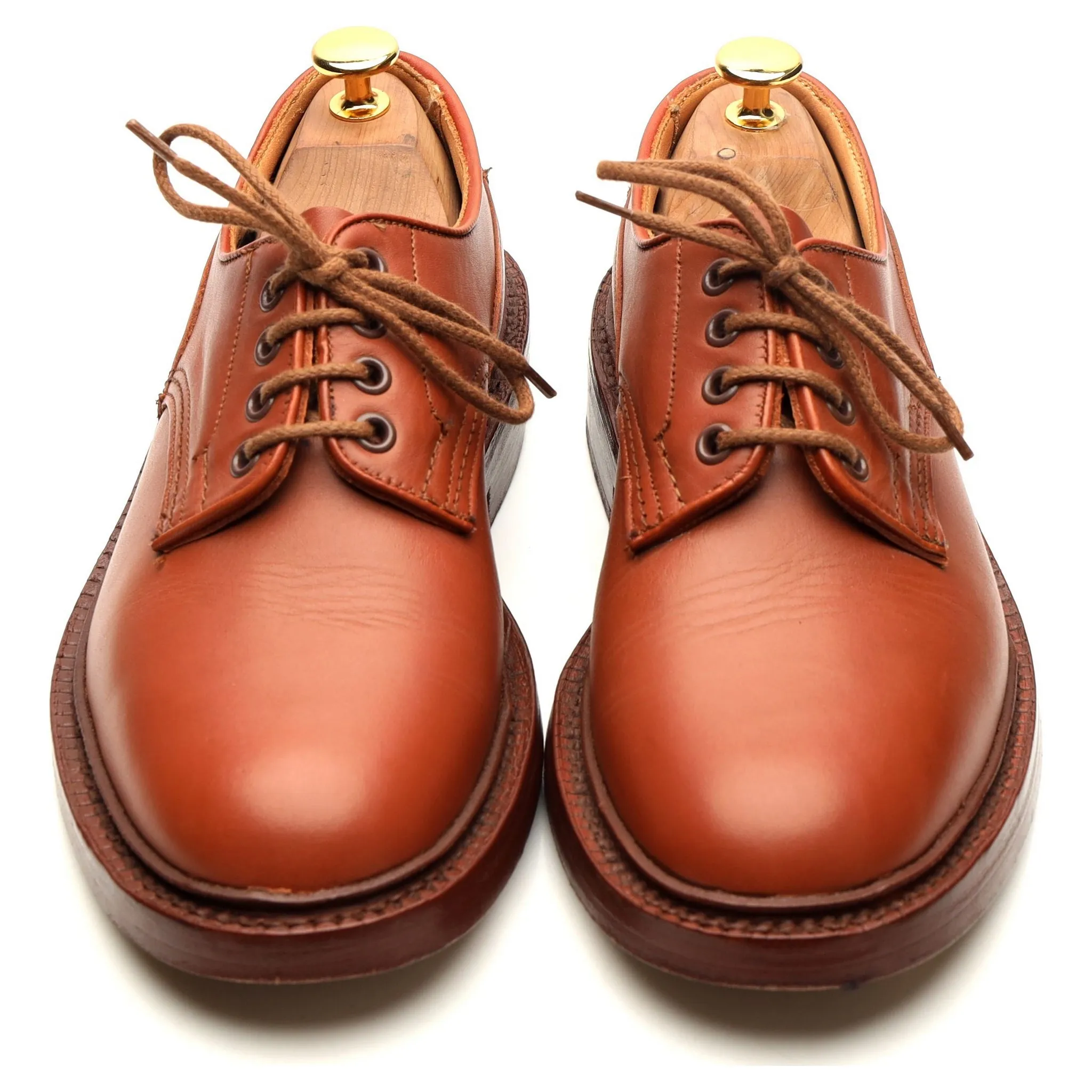 Tan Brown Leather Derby UK 6