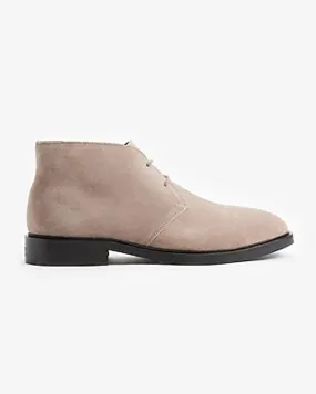 Tan Suede Chukka Dress Boots