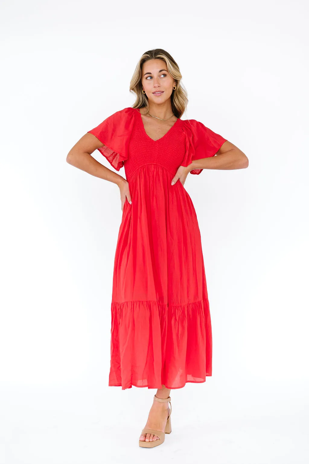 Tandy Dress in Red