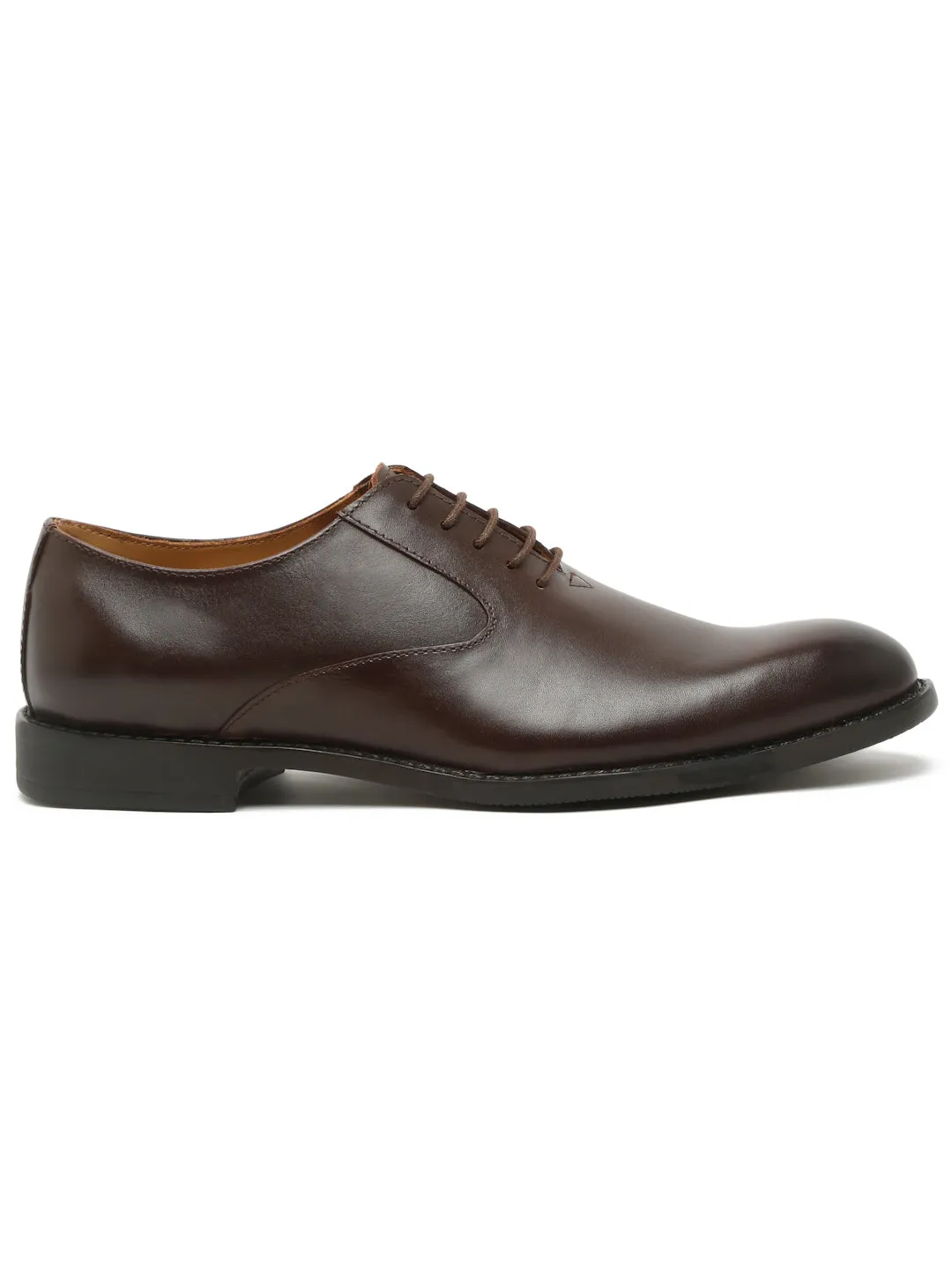 Teakwood Genuine Leather Brown Oxford Shoes