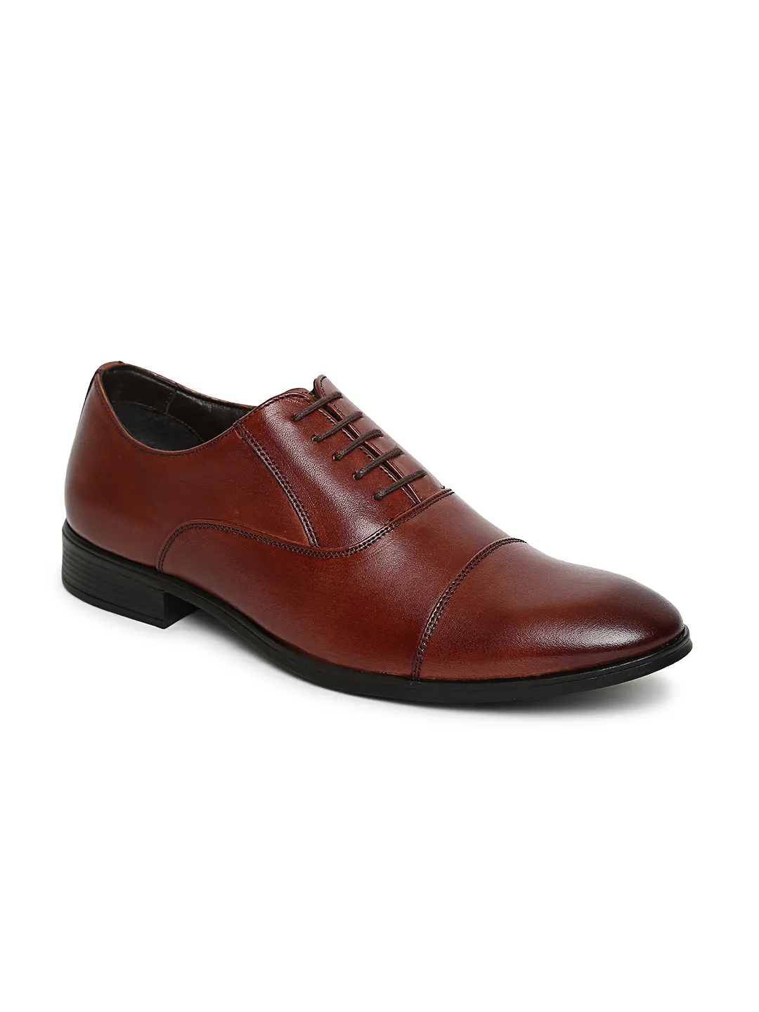 Teakwood Genuine Leather Brown Shoes