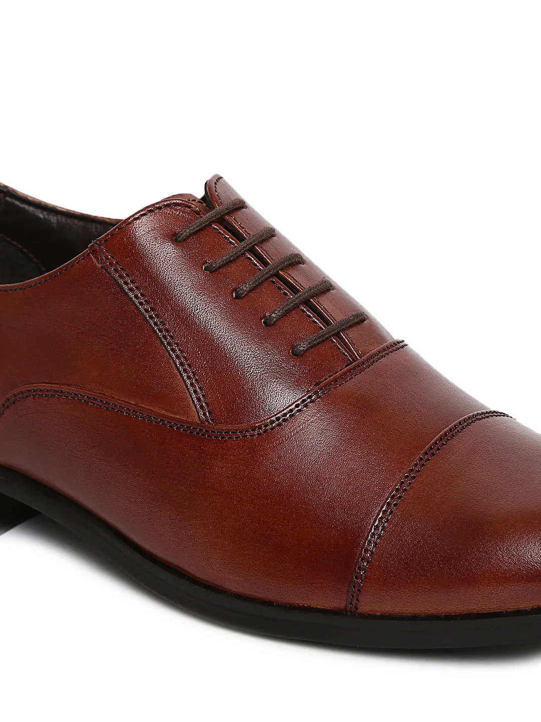 Teakwood Genuine Leather Brown Shoes