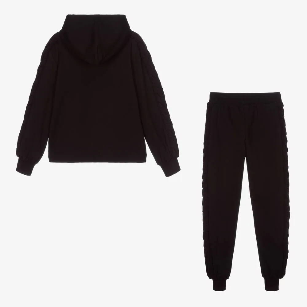 Teen Black Teddy Tracksuit