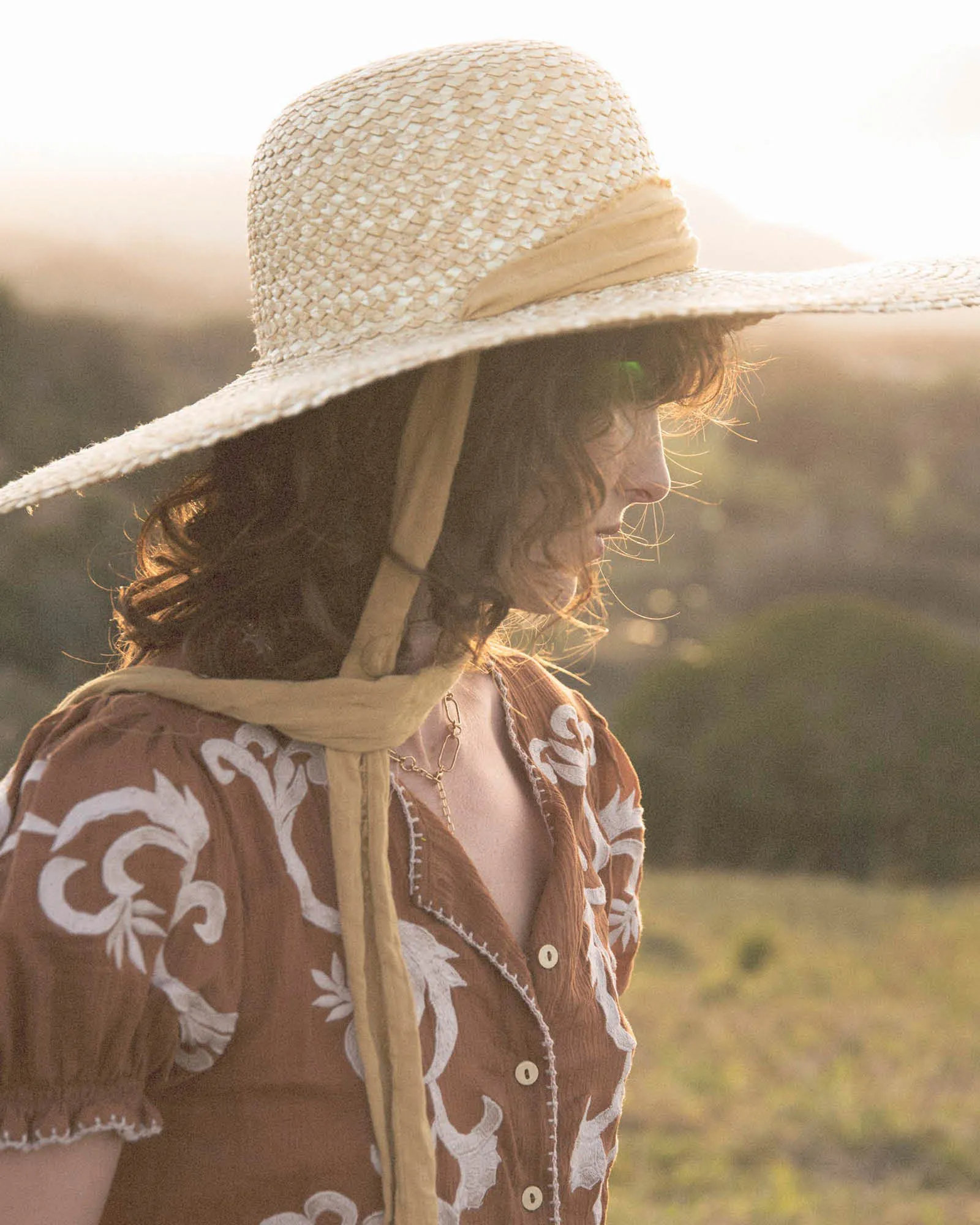 The Meadow Straw Hat - Rust