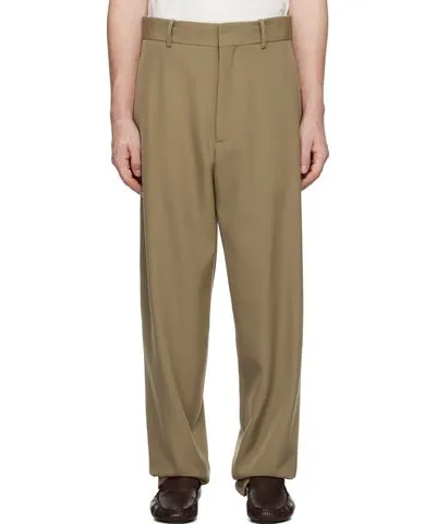 The Row Khaki Berkel Trousers