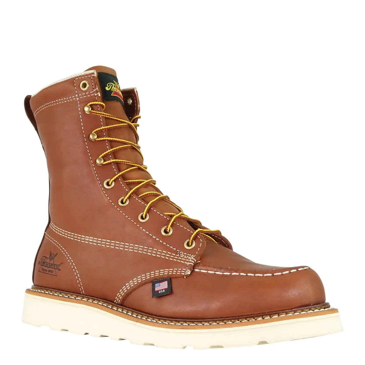 Thorogood 8 inch Moc Toe Tobacco Boots (Style 814-4201) 2E Width