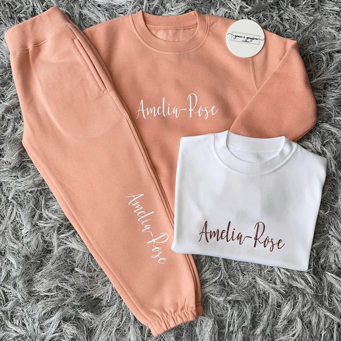 Three Piece Dusty Pink Tracksuit