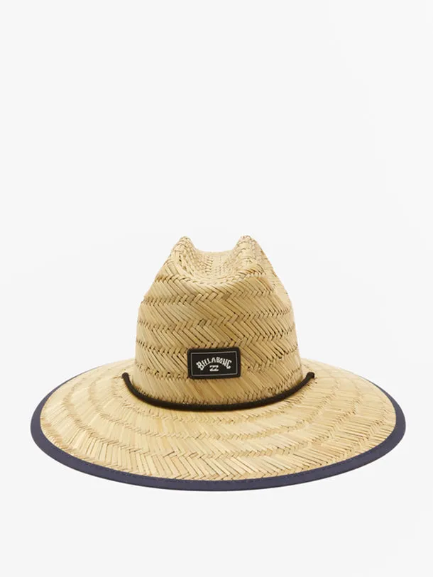 Tides Print Straw Lifeguard Hat