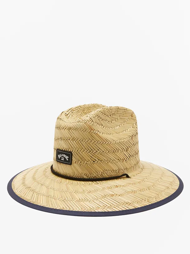 Tides Print Straw Lifeguard Hat