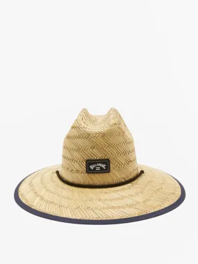 Tides Print Straw Lifeguard Hat