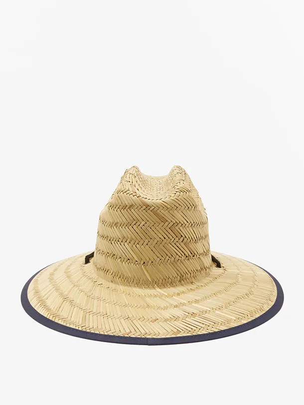 Tides Print Straw Lifeguard Hat