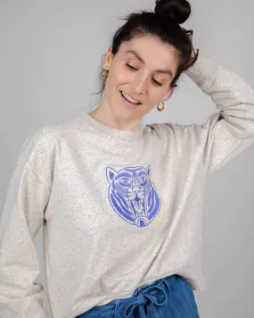 Tiger Rounded Sweatshirt Ecru