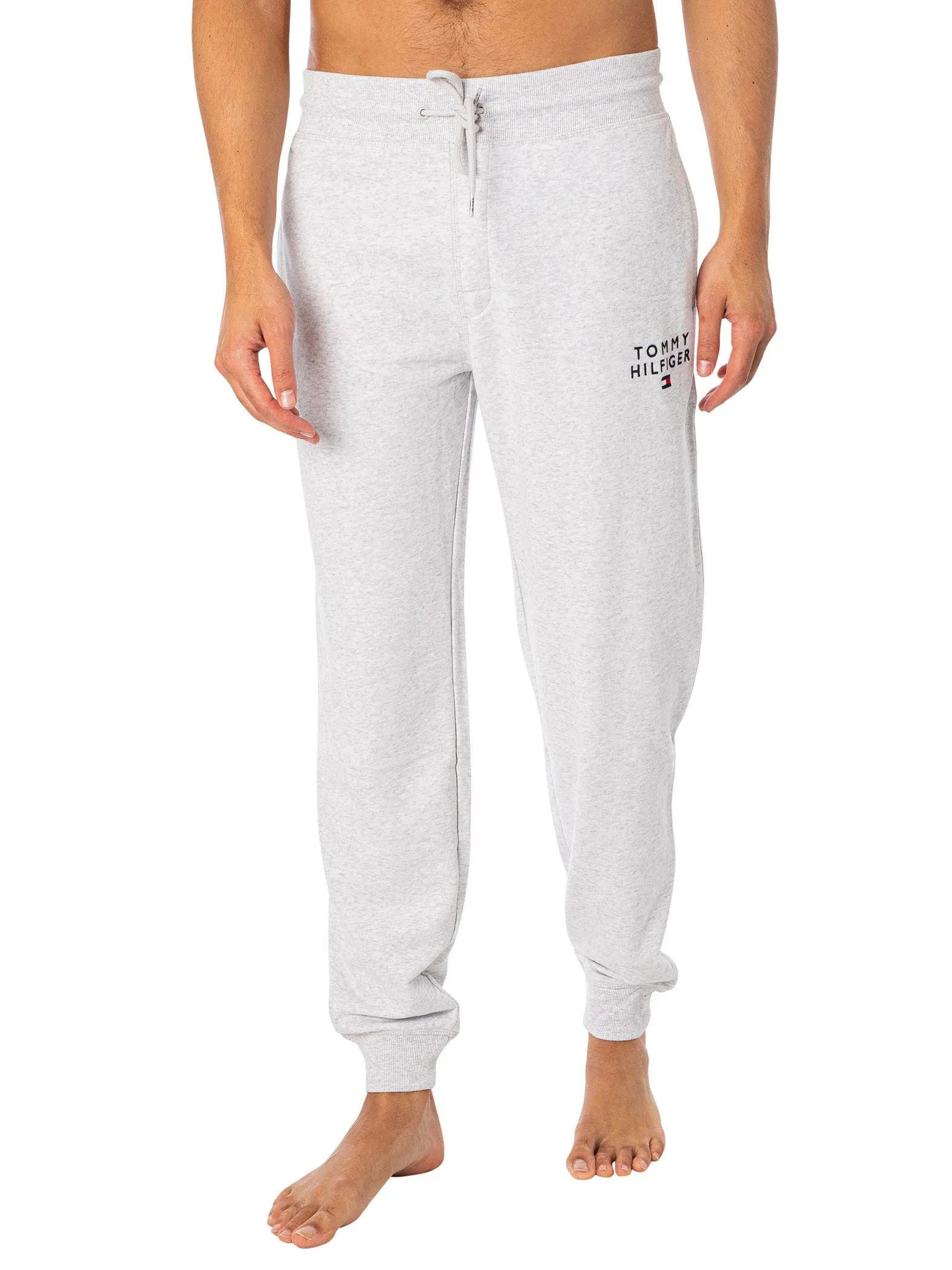 Tommy Hilfiger Lounge Embroidered Joggers - Ice Grey Heather