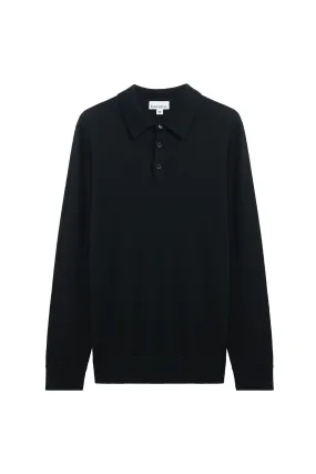 Toorallie Fine Knit Polo Black