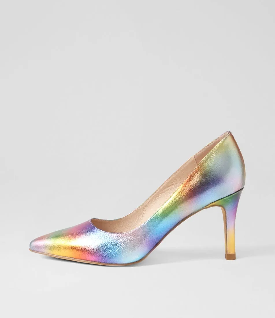 TOP END Barrios Rainbow Ombre Leather Pump Heels