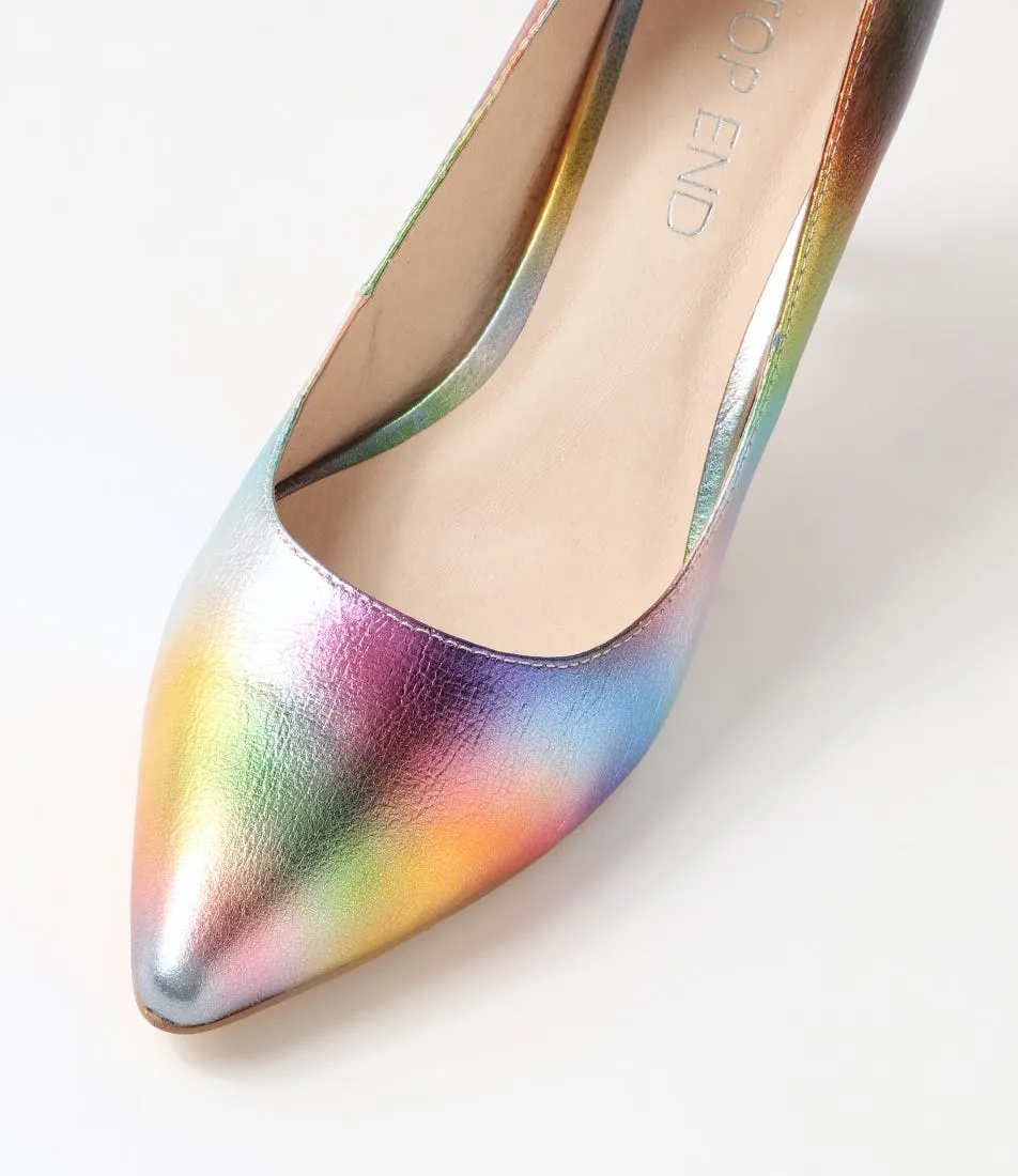 TOP END Barrios Rainbow Ombre Leather Pump Heels