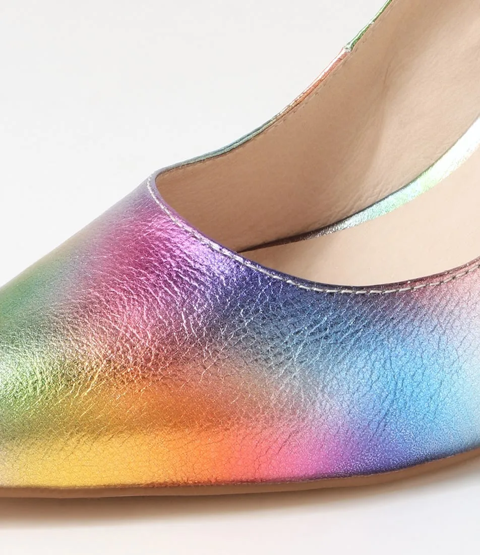 TOP END Barrios Rainbow Ombre Leather Pump Heels