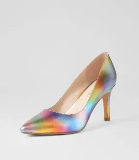 TOP END Barrios Rainbow Ombre Leather Pump Heels