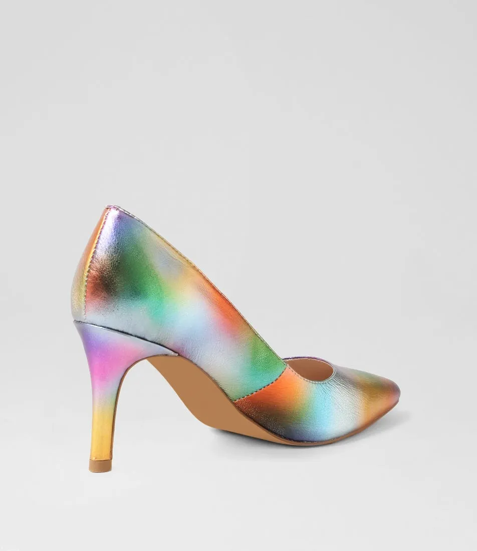 TOP END Barrios Rainbow Ombre Leather Pump Heels