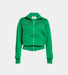 Triangular Tracksuit Coat - Emerald