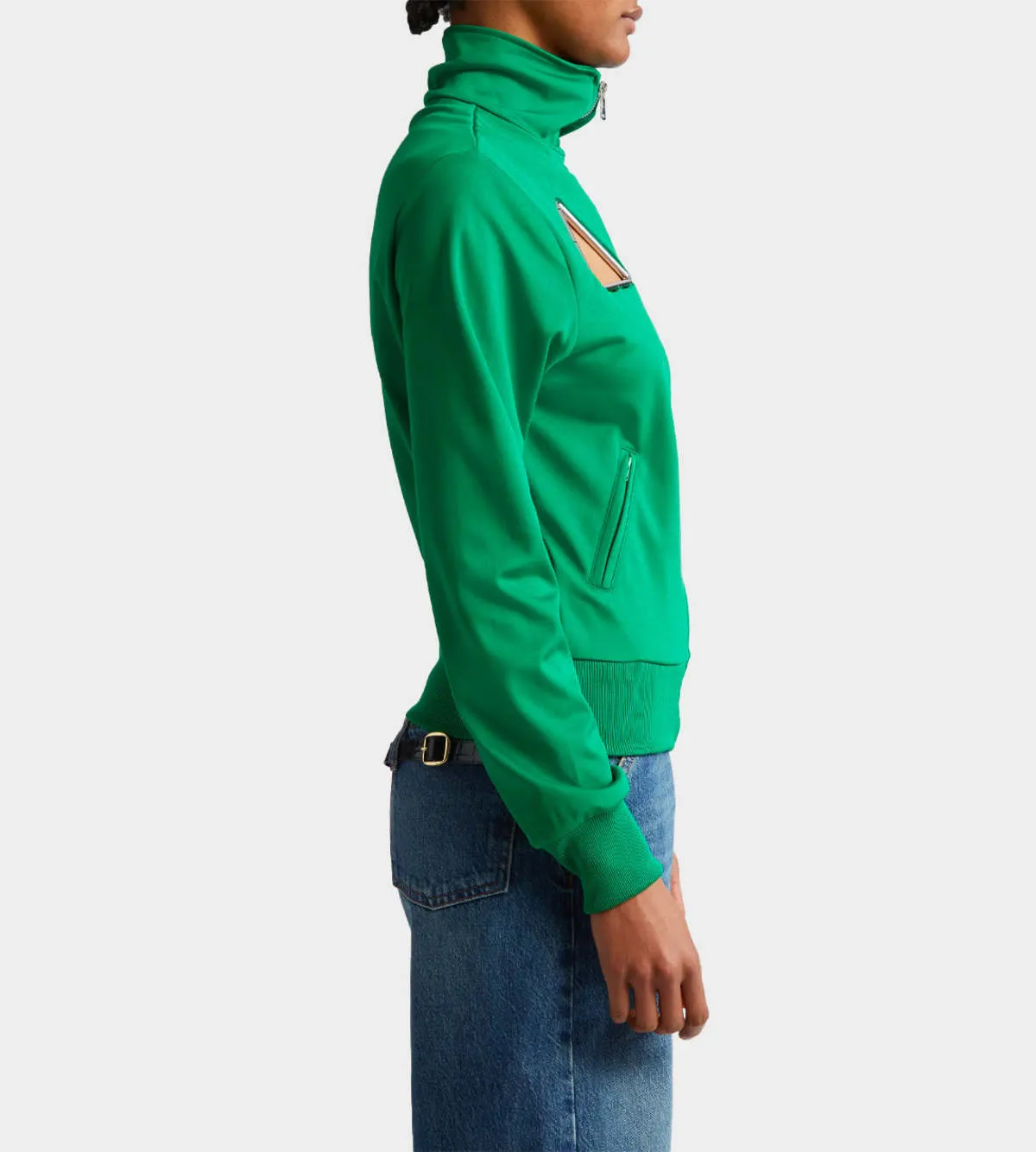 Triangular Tracksuit Coat - Emerald