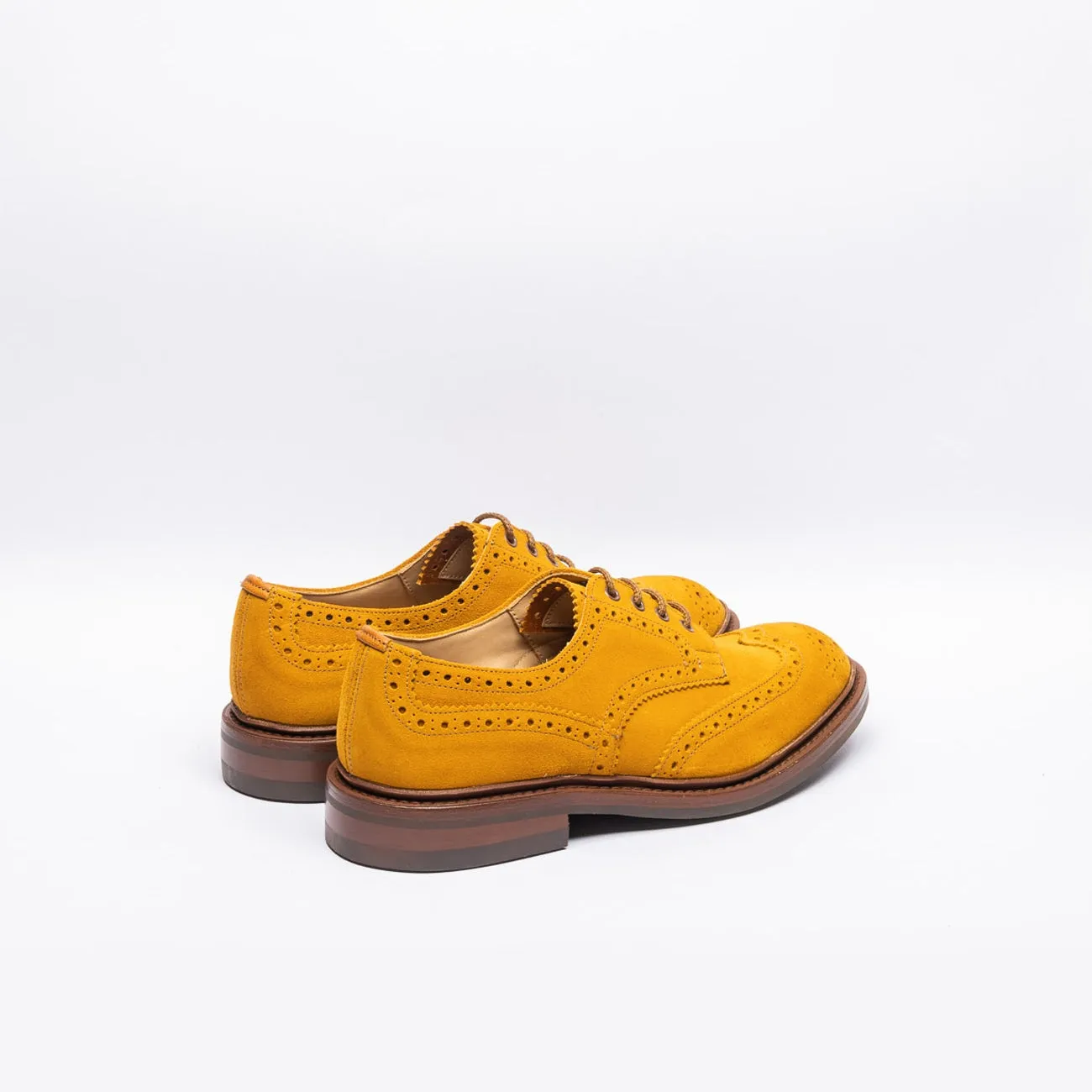 Tricker's Tricker's Bourton derby lace-up in ocher suede